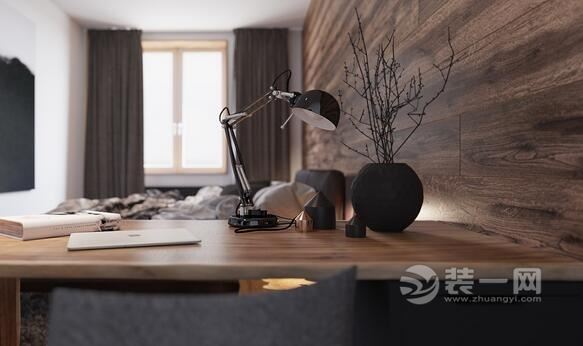 上海装饰公司原木装修效果图80平米两室一厅装修效果图