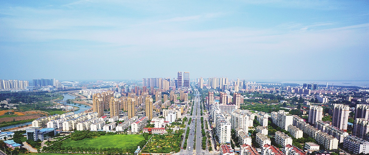 安庆城市鸟瞰图 