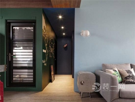 齐齐哈尔装修公司公司小户型工业风格起居室装修效果图