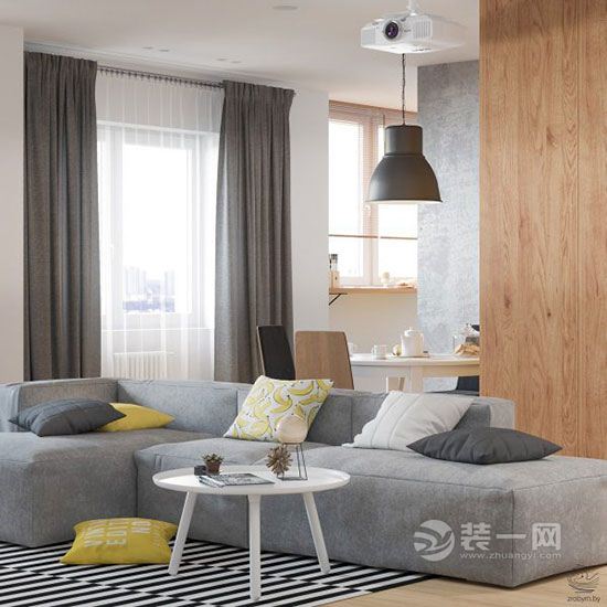 北欧风格复式三居室公寓装修效果图