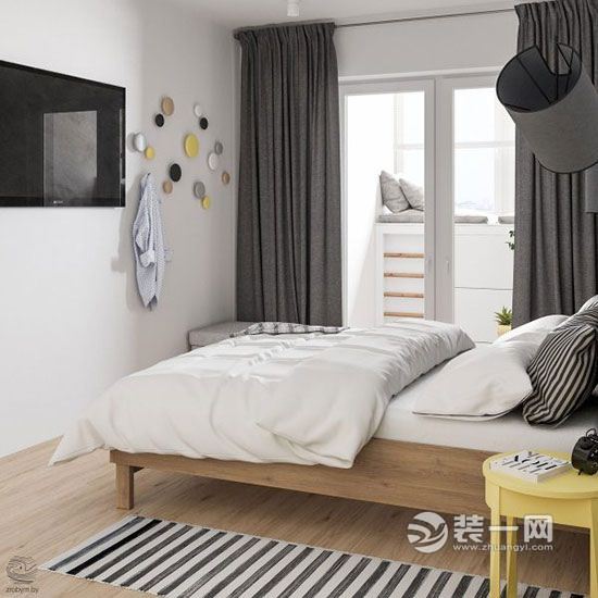 北欧风格复式三居室公寓装修效果图