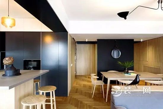 89平米现代简约风格两室两厅一厨装修效果图