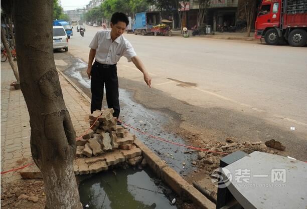 南宁装修网小区污水管道堵塞图片