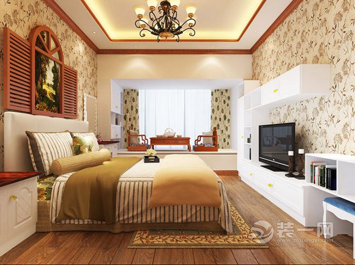 现代新古典风格卧室装修设计效果图