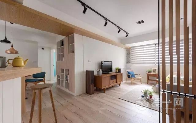 100平米两室两厅原木风格装修效果图