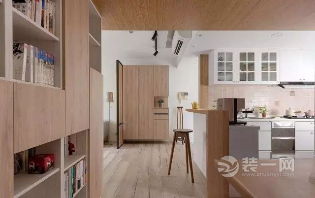100平米两室两厅原木风格装修效果图