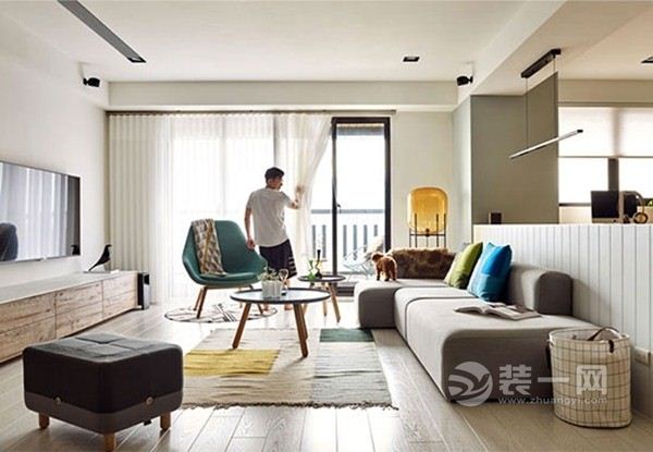 台湾现代简约风格公寓设计装修效果图
