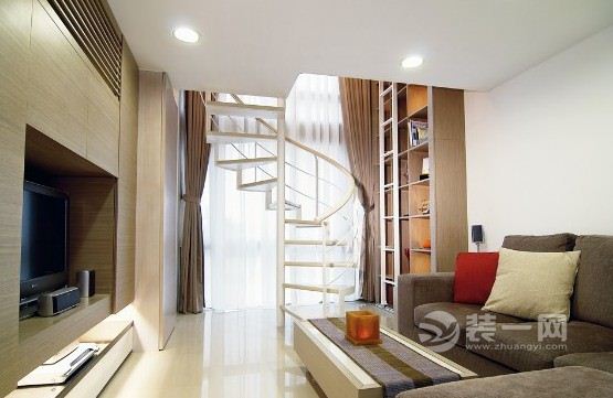 家居客厅样板间楼梯装修设计效果图