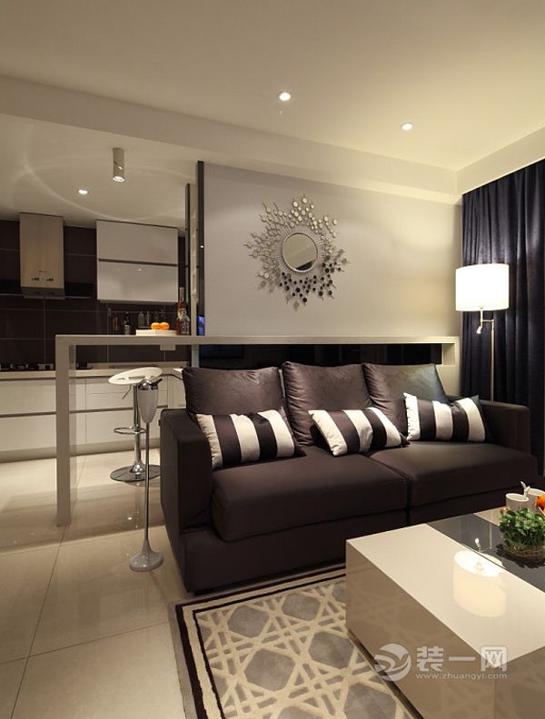 经典时尚现代二居室简洁实用六安装饰空间设计