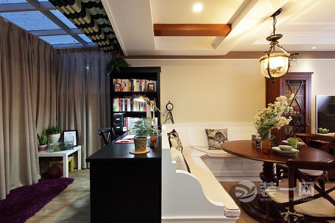 舒适自然的六安家装室美式风格装饰空间设计