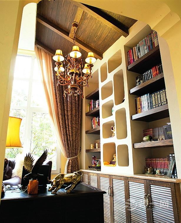 温州绚丽多彩书房家具布局 恰到好处的提升书房品味