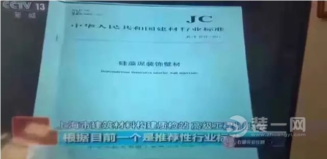 央视新闻频道质量报告栏目播放硅藻泥环保问题