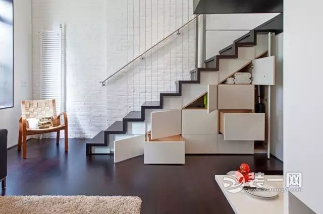 10款楼梯变身创意收纳空间设计效果图