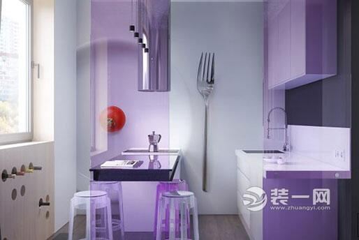 超小户型紫色魅惑家居装修效果图