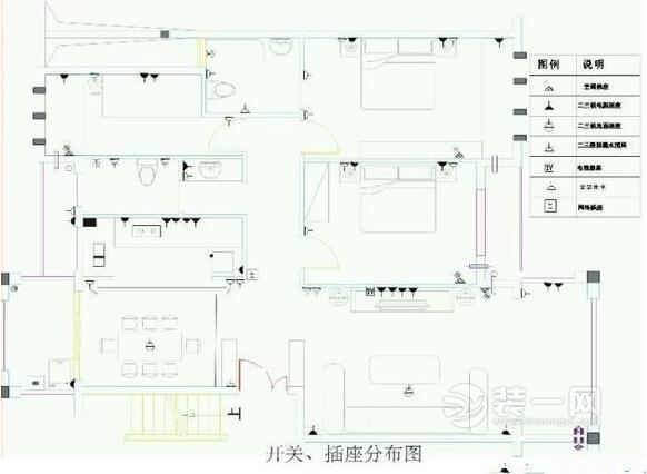 开关插座接线示意图