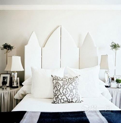 屏风也能扮靓床头 霍邱卧室背景墙装饰设计