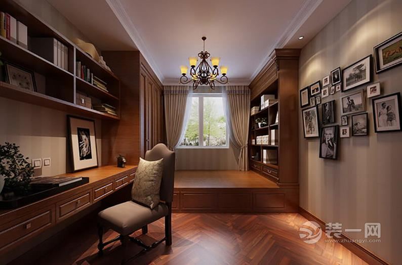 140平米三室两厅装修效果图，美式古典风格装修效果图