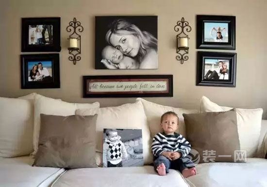 家庭照片墙设计效果图大全
