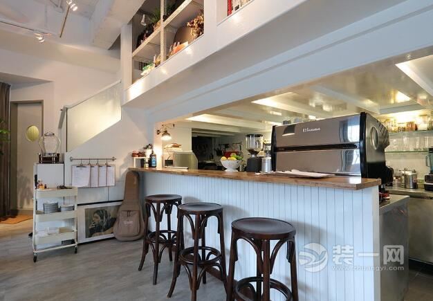 咖啡店装修设计图 常州装饰网带来轻工业风格空间