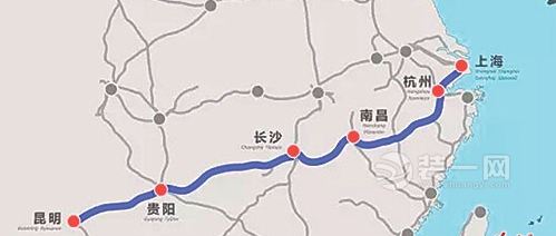 沪昆高铁预计下月底开通 合肥转长沙至昆明只需9小时