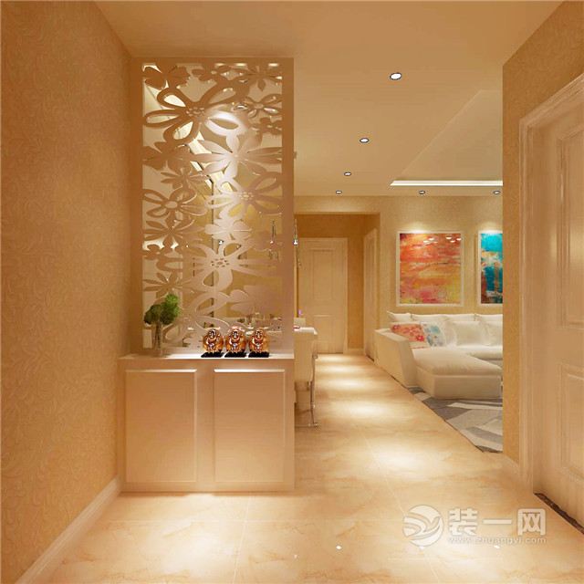 唐山渤海豪庭现代简约客厅装修设计案例