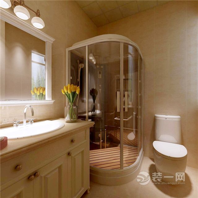 唐山渤海豪庭现代简约卫生间装修设计案例