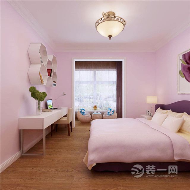 唐山渤海豪庭现代简约卧室装修设计案例