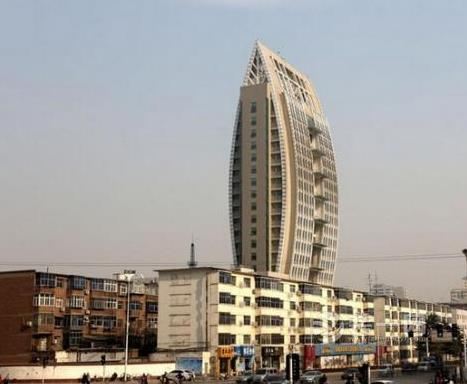 郑州奇葩造型建筑树叶楼