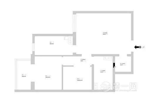 55平米一室一厅现代简约风格装修效果图