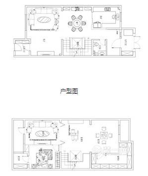 美式复式楼装修户型图