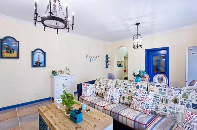 两居室地中海风格 86㎡蓝色浪漫风情