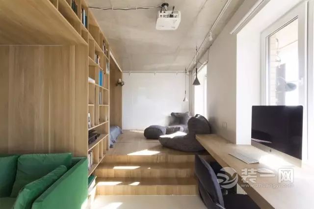 47平米工业风格单身公寓装修效果图