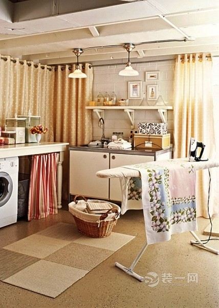 12款潮流家庭洗衣房装修设计效果图
