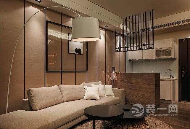 60平米单身公寓装修效果图 常州装饰公司木质感小屋