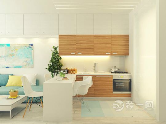 给烹饪空间多点色彩 六安装饰玩转现代厨房设计