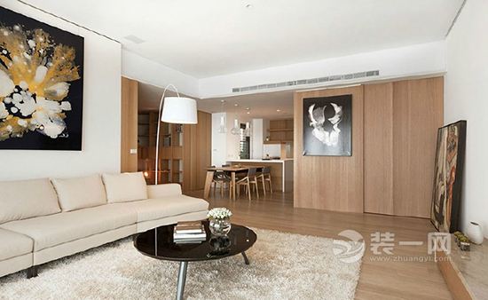 muji风现代简约两居室公寓装修效果图
