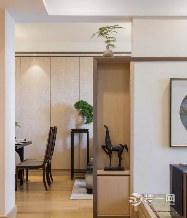唐山渤海豪庭89㎡二居室超美中式风格装修效果图