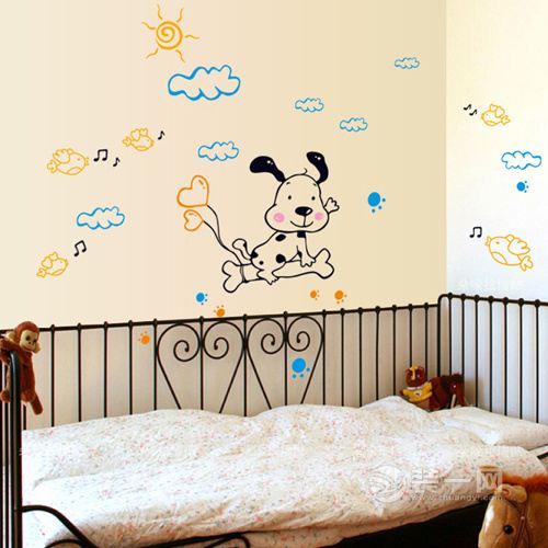 五彩缤纷的乐园 霍山装饰设计儿童房壁纸
