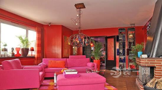 彩色六安公寓装饰设计 用红诠释个性家居