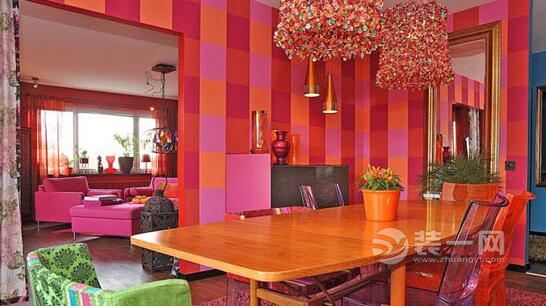 彩色六安公寓装饰设计 用红诠释个性家居