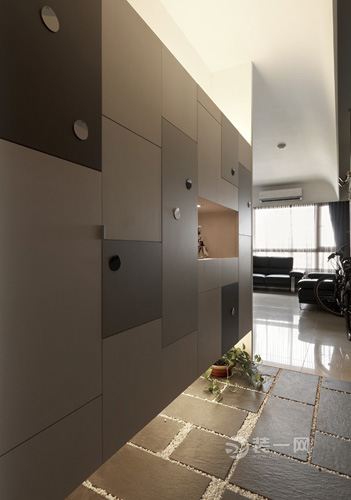 90平米现代风格样板间三居室装修效果图