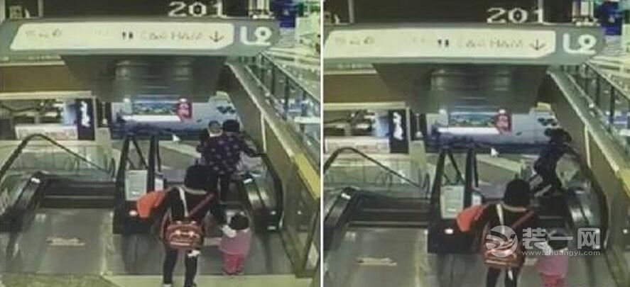 上海商场男婴坠亡事件全程还原 老人抱小孩宜乘直梯 