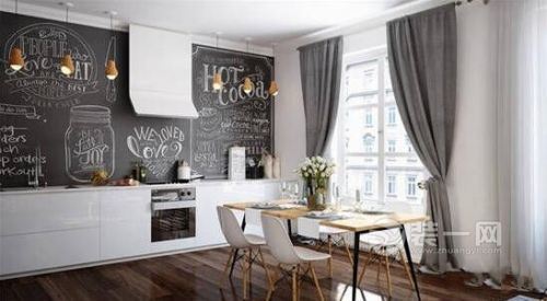 80平米现代简约风格公寓装修效果图 经典黑白色调