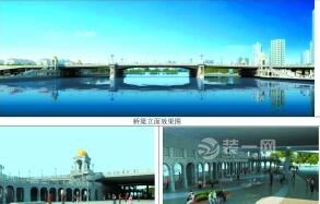 广州人民桥开始“扮靓”了 装饰工程以欧式风格为主