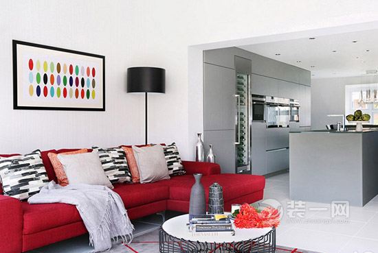明快色彩六安装饰现代简洁设计 活力时尚公寓