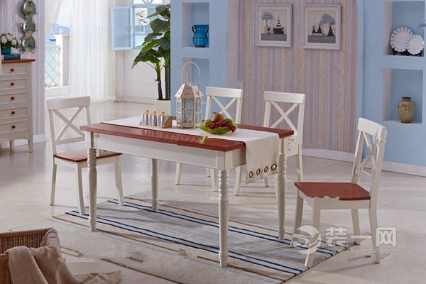 4人方餐桌尺寸-地中海风格