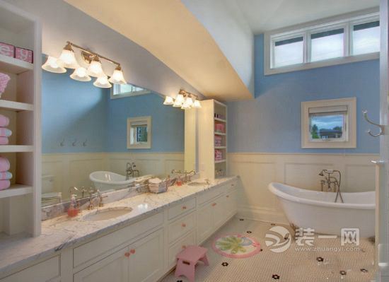 靓丽奇趣中独立 儿童卫浴间六安装修装潢设计