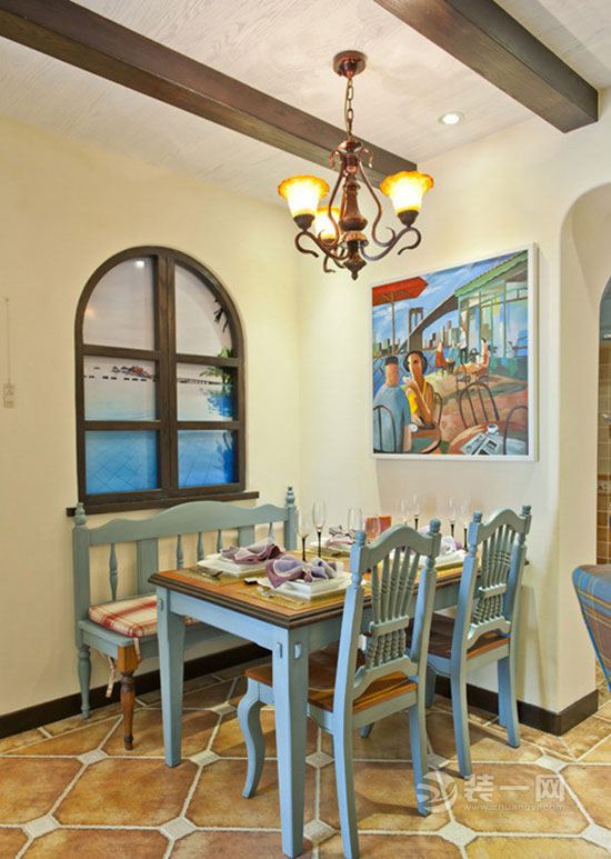 面朝大海的悠然生活 六安装饰设计地中海餐厅