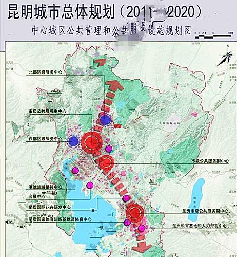 昆明城市规划的“南延、北拓”