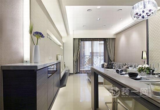 100平米三居室样板间 天津装修公司现代简约风格设计